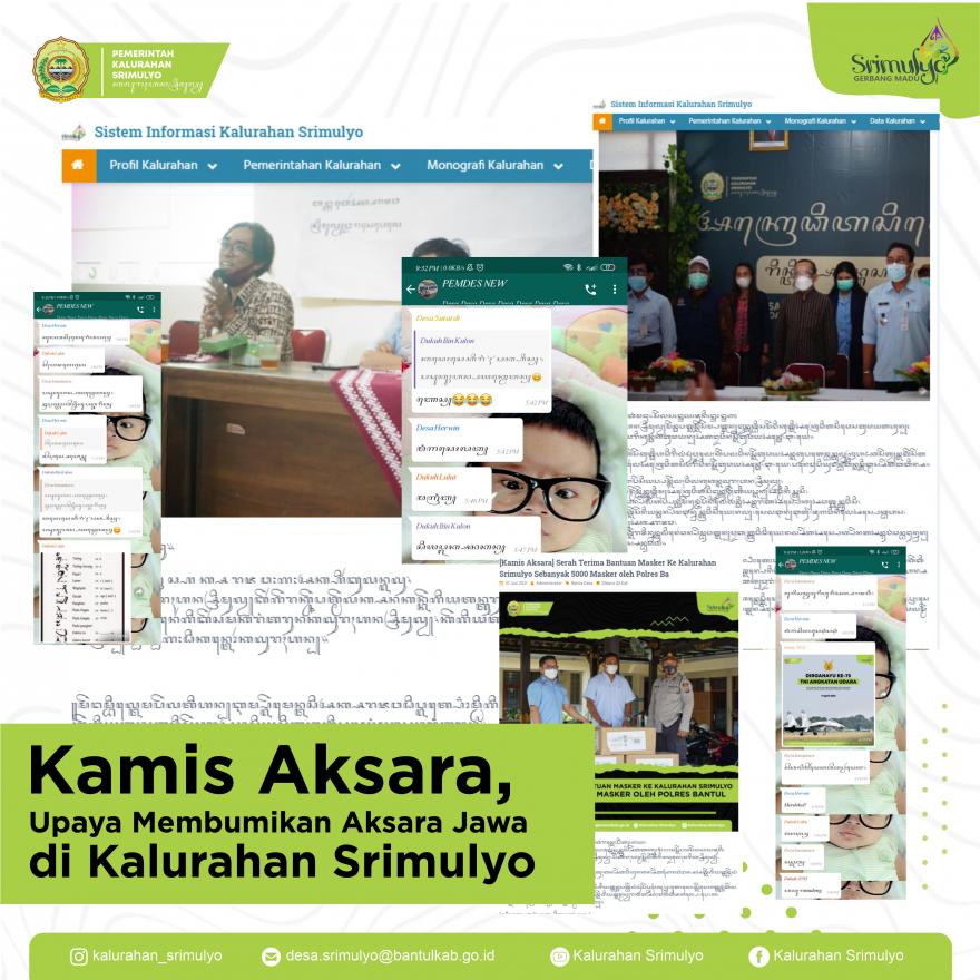 Kamis Aksara, Small Efforts to Communicate Javanese Script in Srimulyo Village
